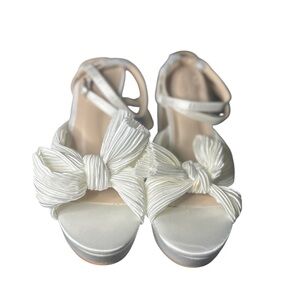 Elegant White Bow Women Shoes